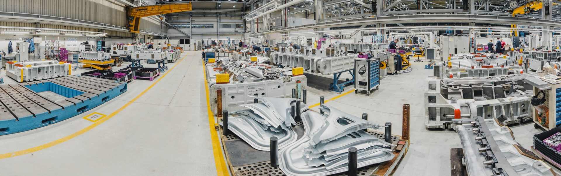 Das Bild zeigt die Ausbildung des BMW Group Werkes Eisenach von innen
