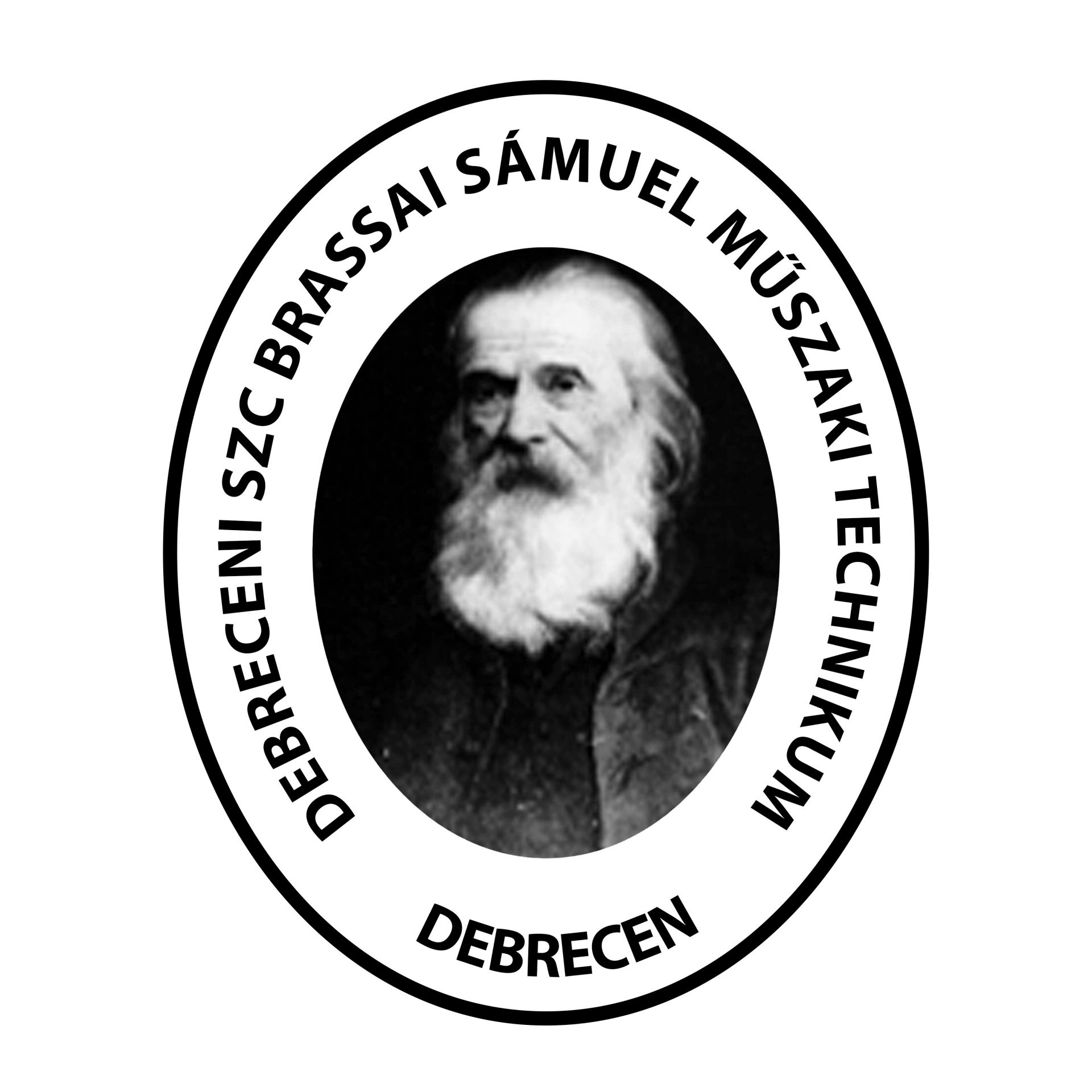 The picture shows the logo of Brassai school Debrecen.