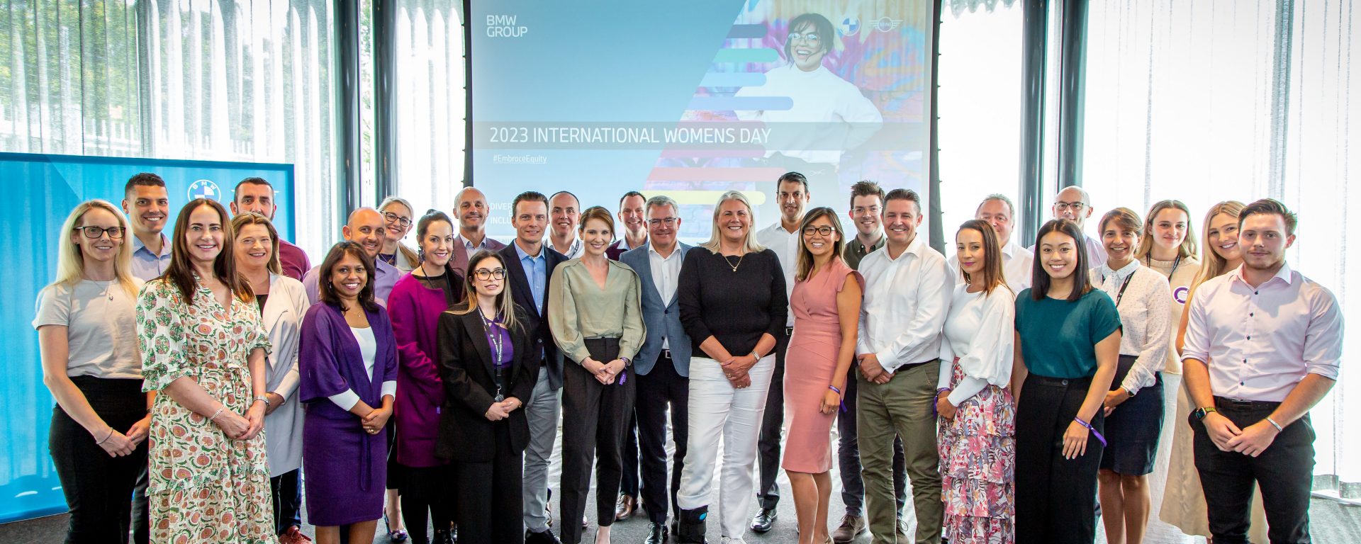 Group celebrating international women's day. 