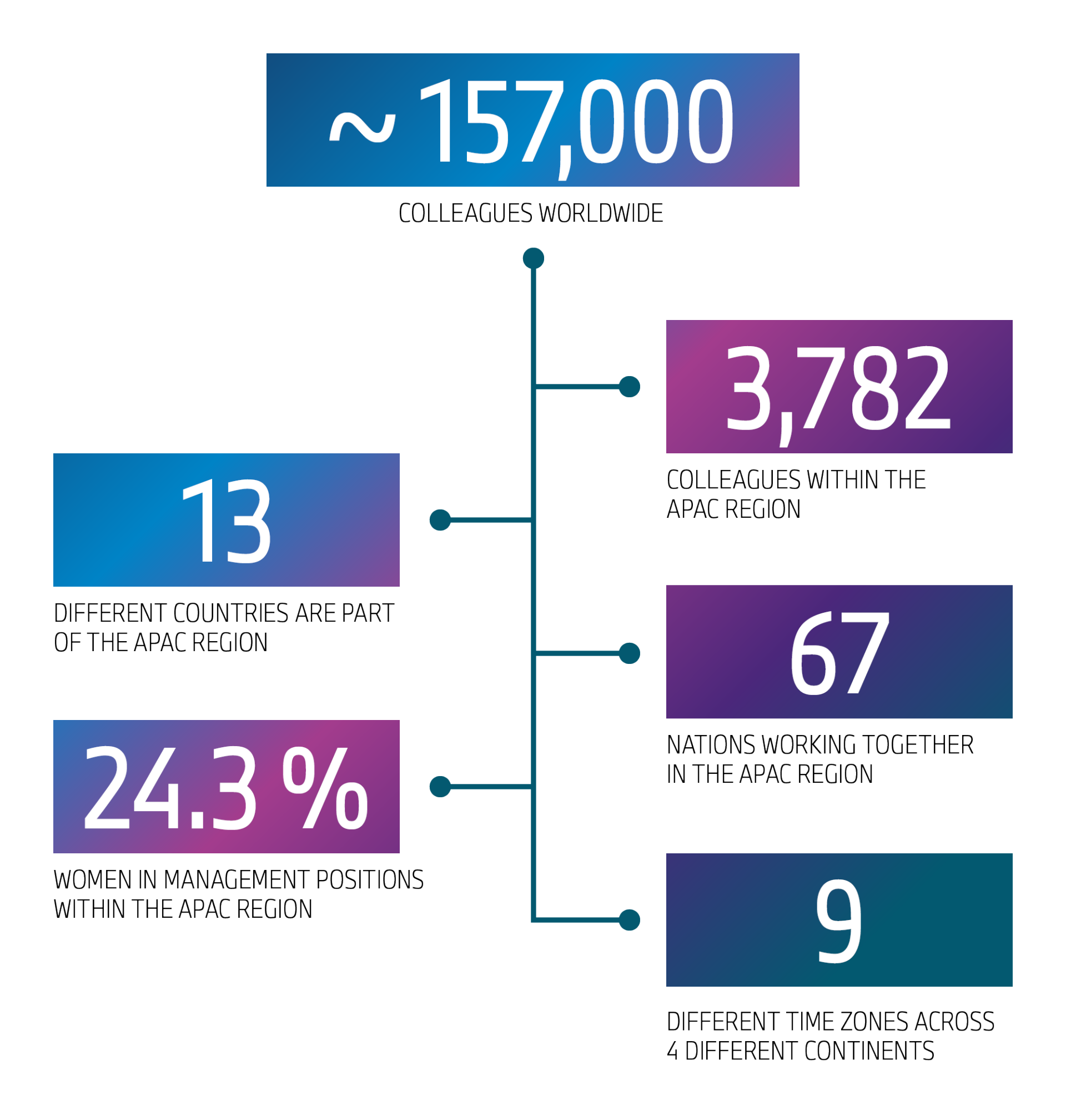 This graphic shows some facts about equal opportunities at the BMW Group in Asia-Pacific.
