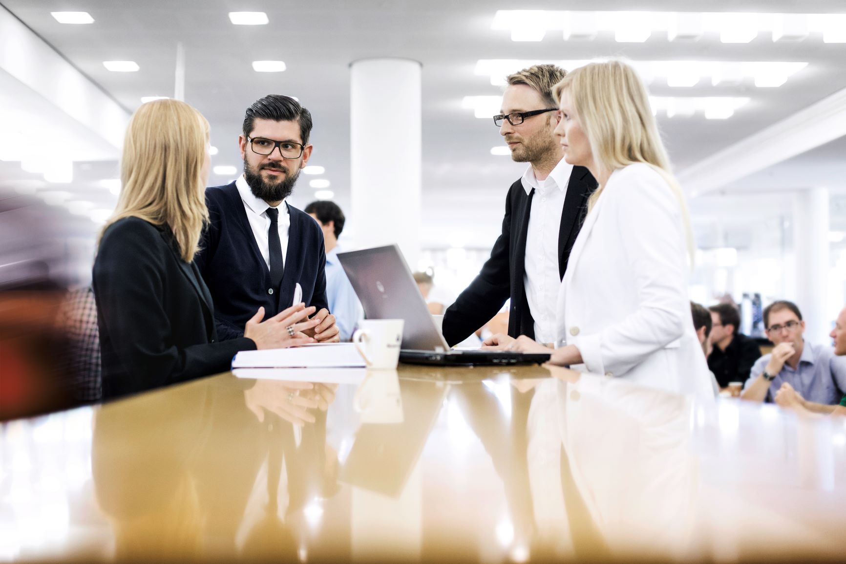 Some Corporate Strategy colleagues in a meeting situation.