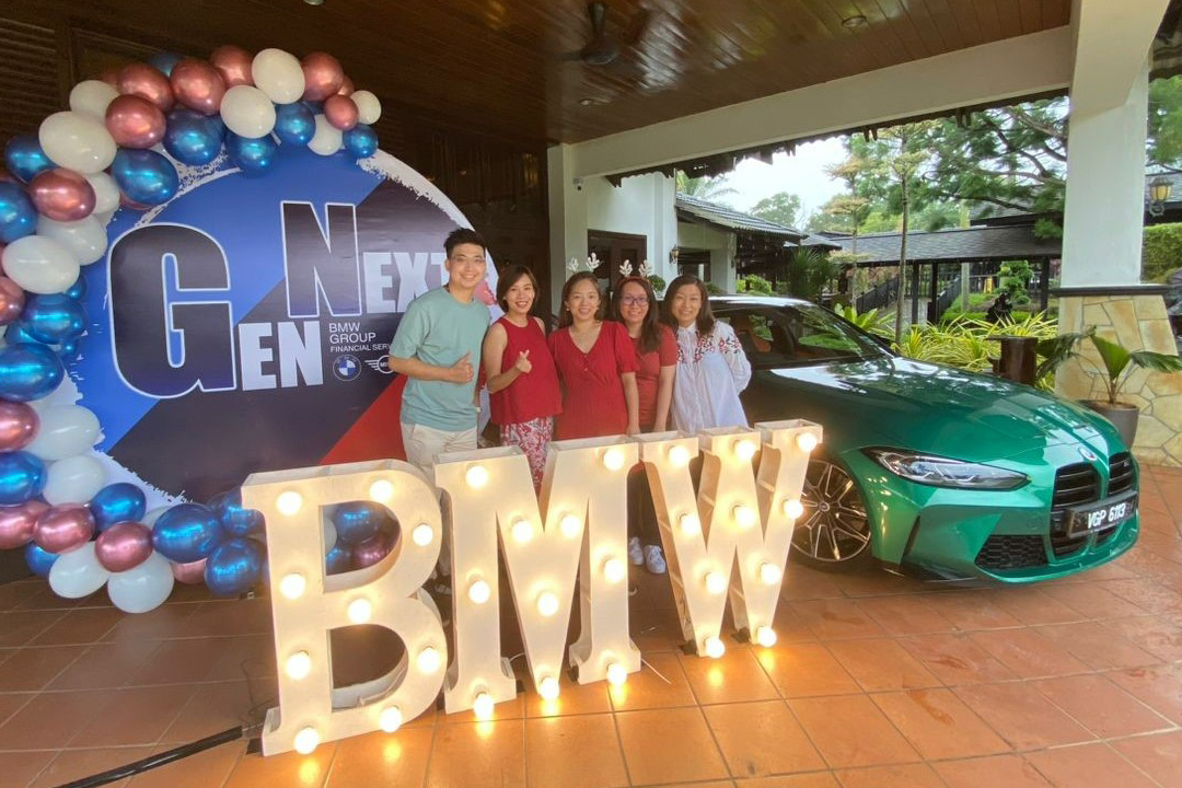 A group of BMW Group Malaysia colleagues after an event.