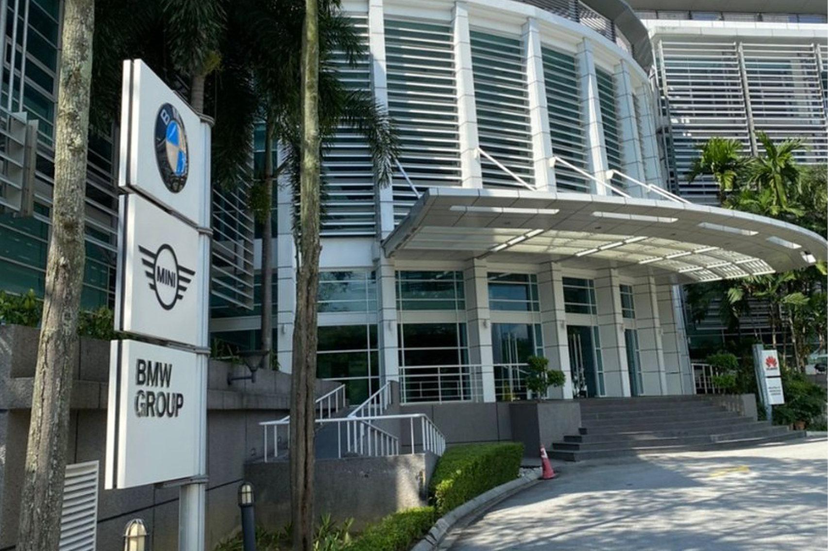 This picture shows the office building of BMW Group Malaysia.