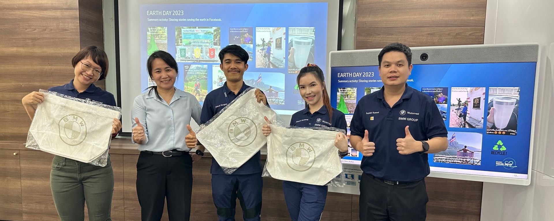 Group photo of BMW Group Thailand. 