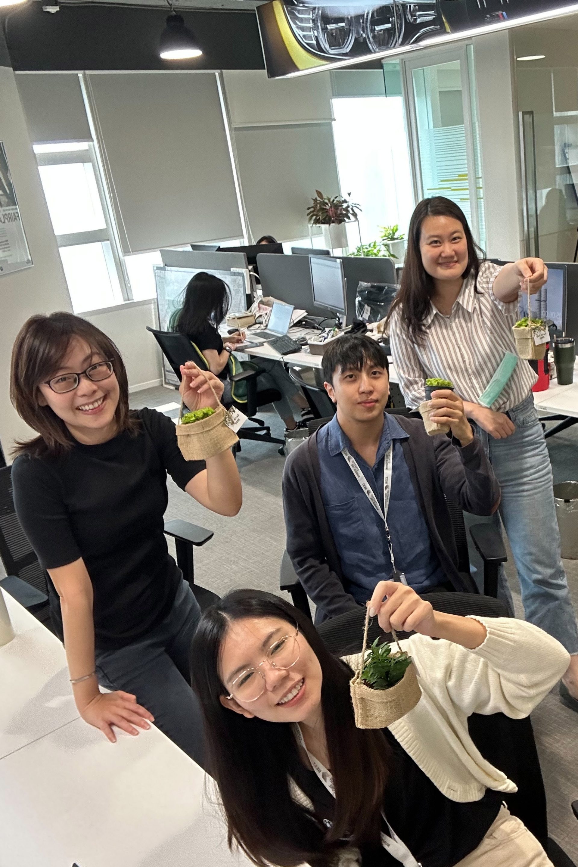 Group picture of BMW Group Thailand employees.