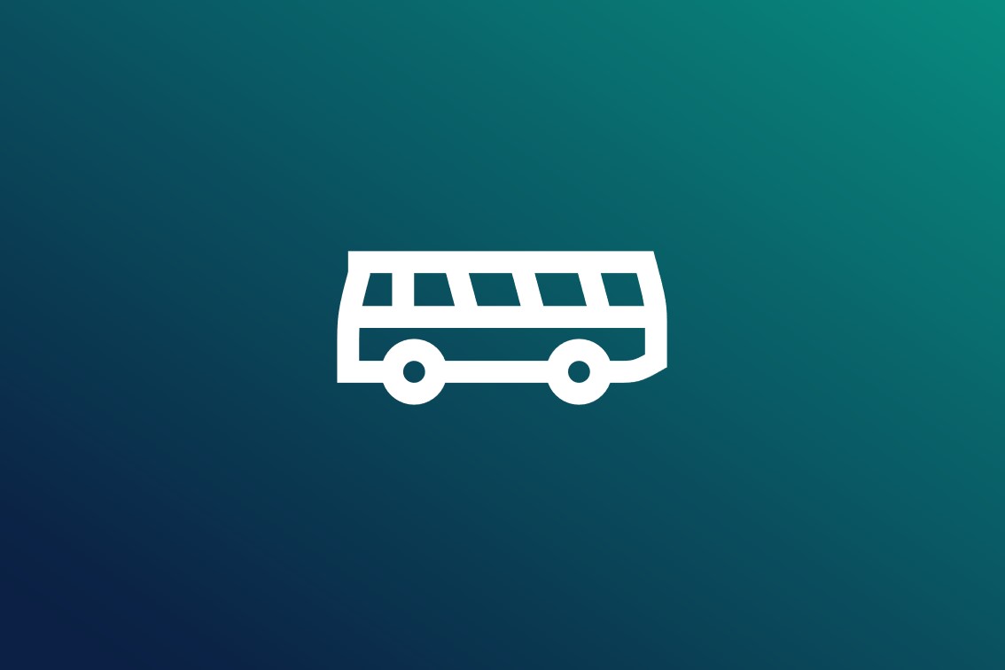 Icon showing a bus.
