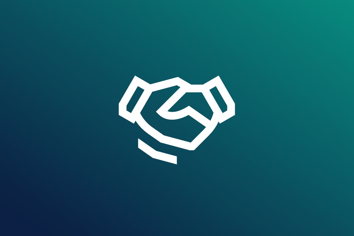 Icon showing shaking hands.