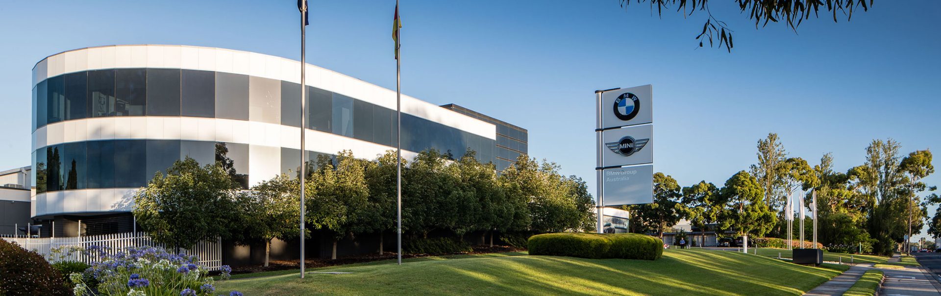 The pictures shows the BMW Group office building in Melbourne.