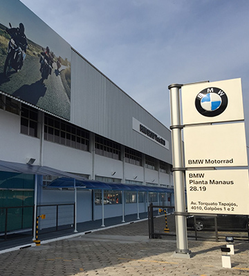 Exterior view of the BMW plant Manaus 