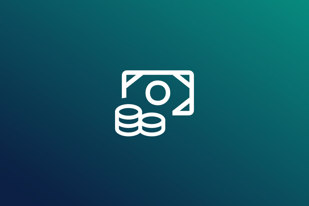 L'image montre une icône avec de l'argent.