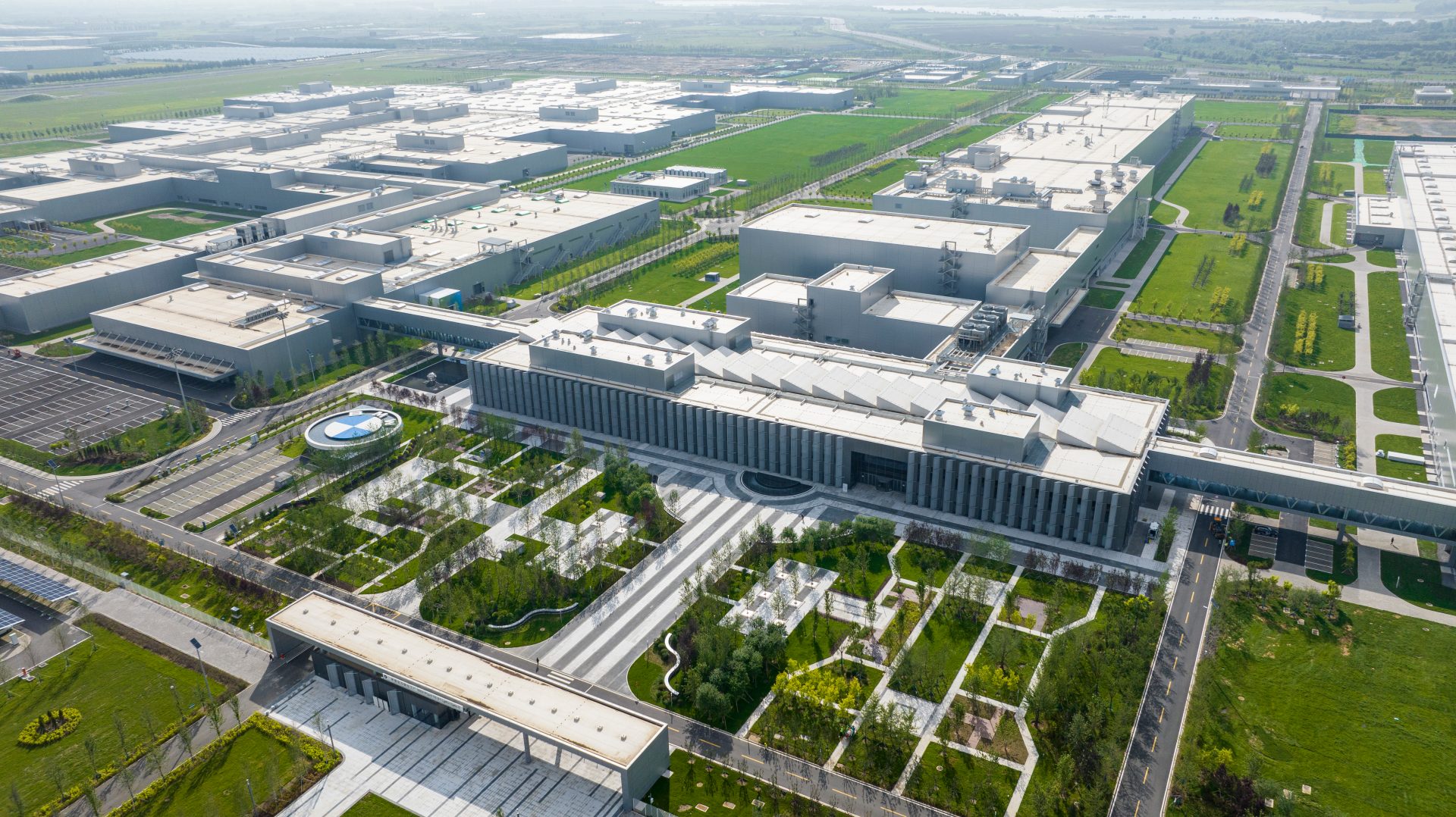 BMW Group Campus Shanghai from a bird's-eye view