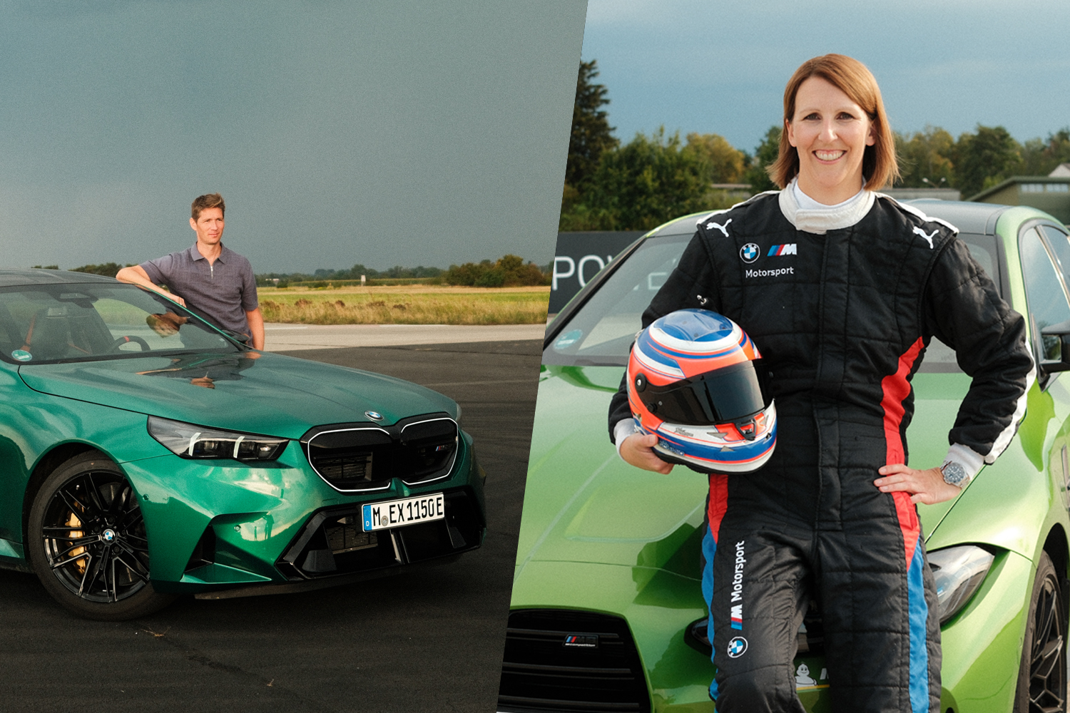 Daniela und Axel mit BMW M5 und M3