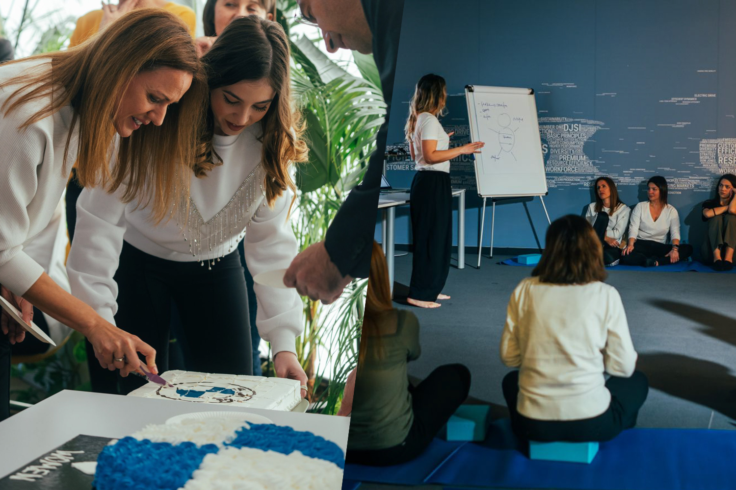 Impressions of an event celebrating international women's day