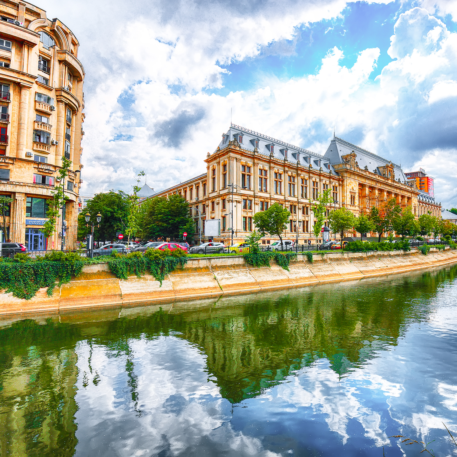 Aerial view of Bucharest, Romania.