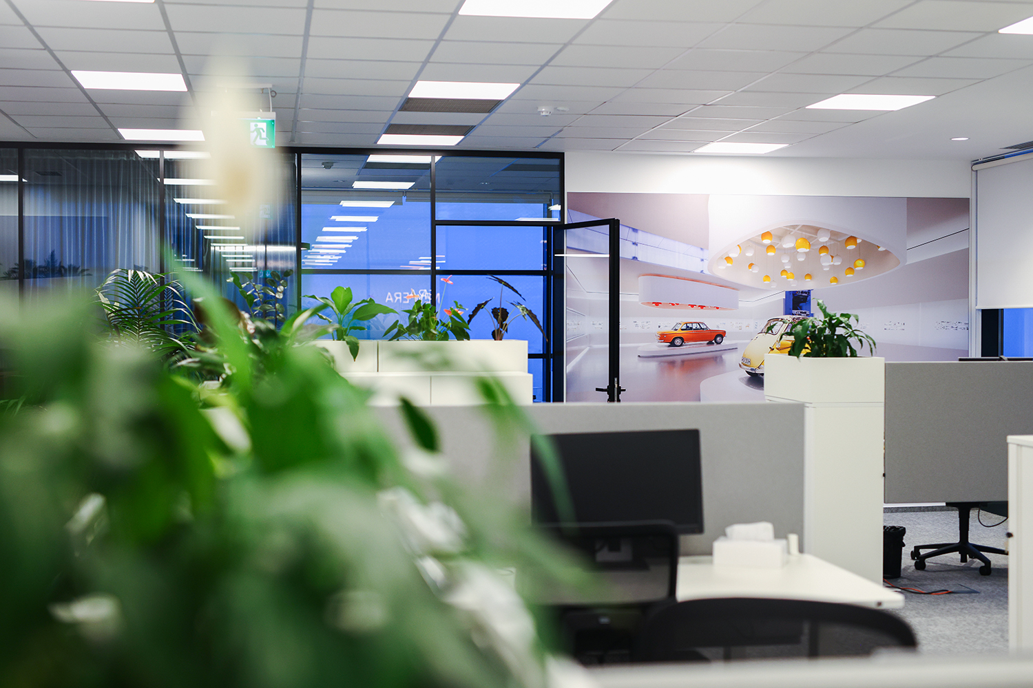 Interior of the BMW Group Romania office