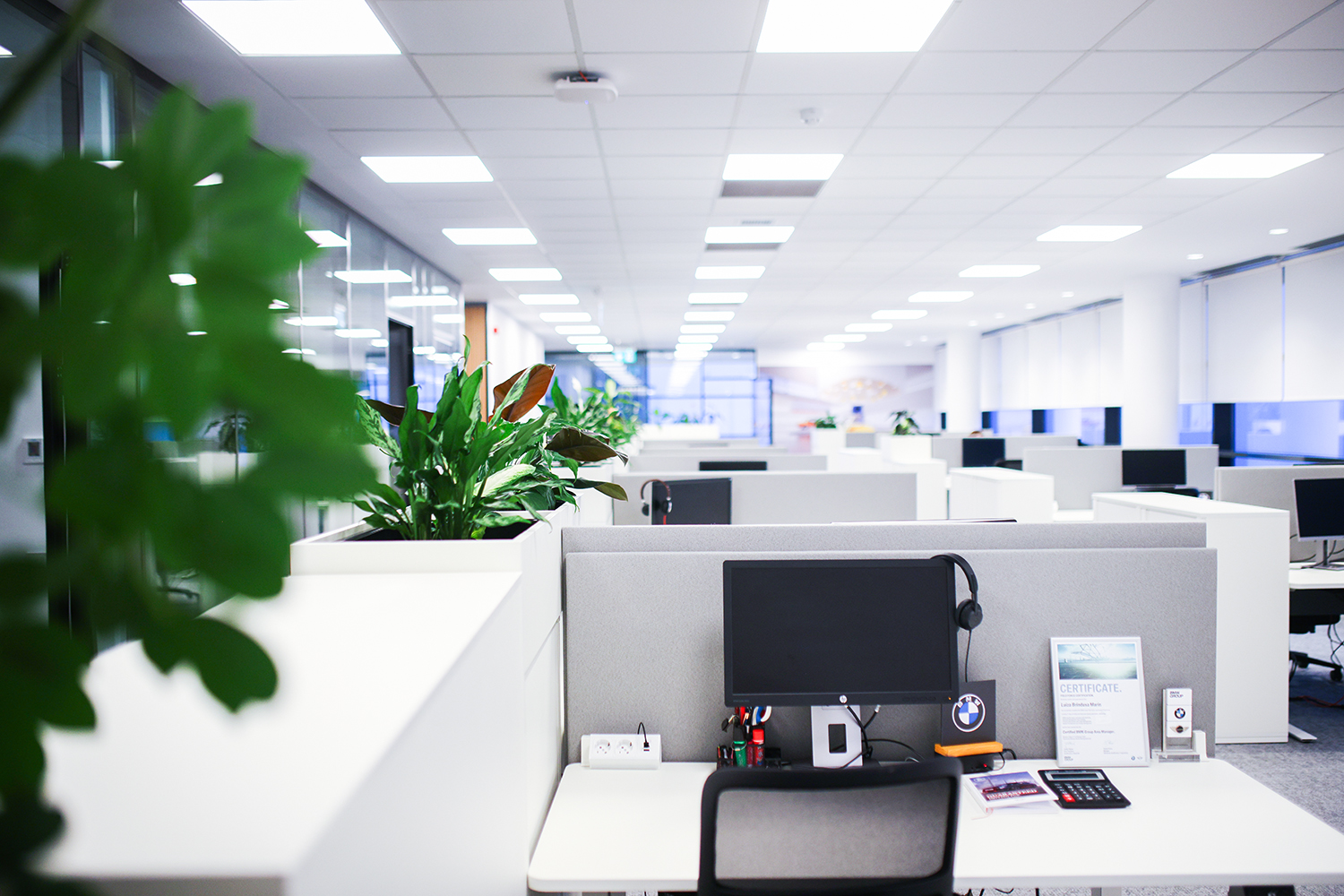 Interior of the BMW Group Romania office