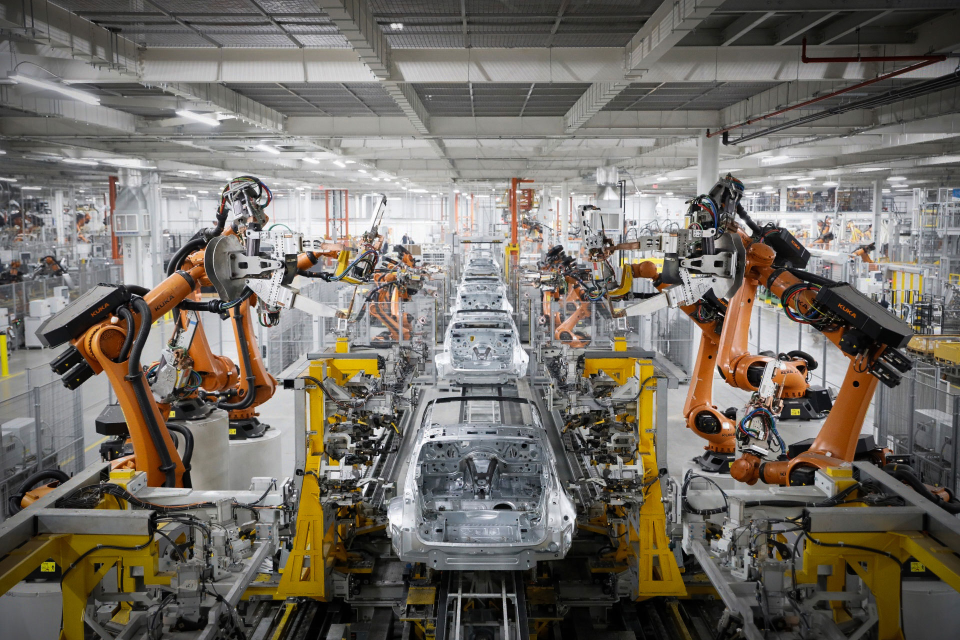 Dieses Bild zeigt einen Einblick in die BMW Produktion.