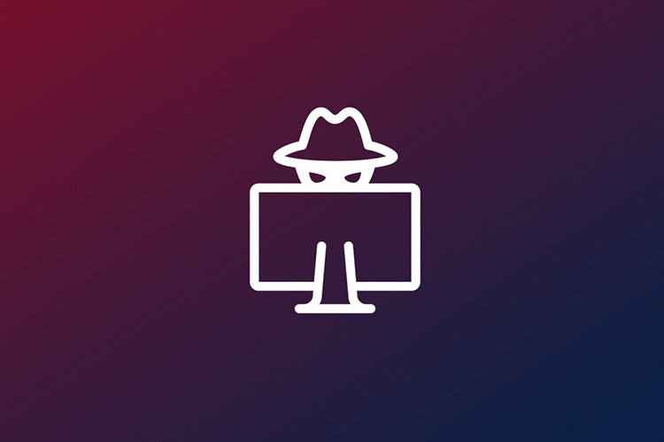 Ein Icon mit einem Laptop und dahinter ein Kopf mit Hut.