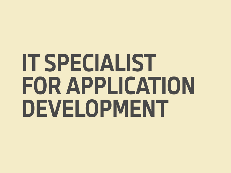 IT Specialist for Application Development