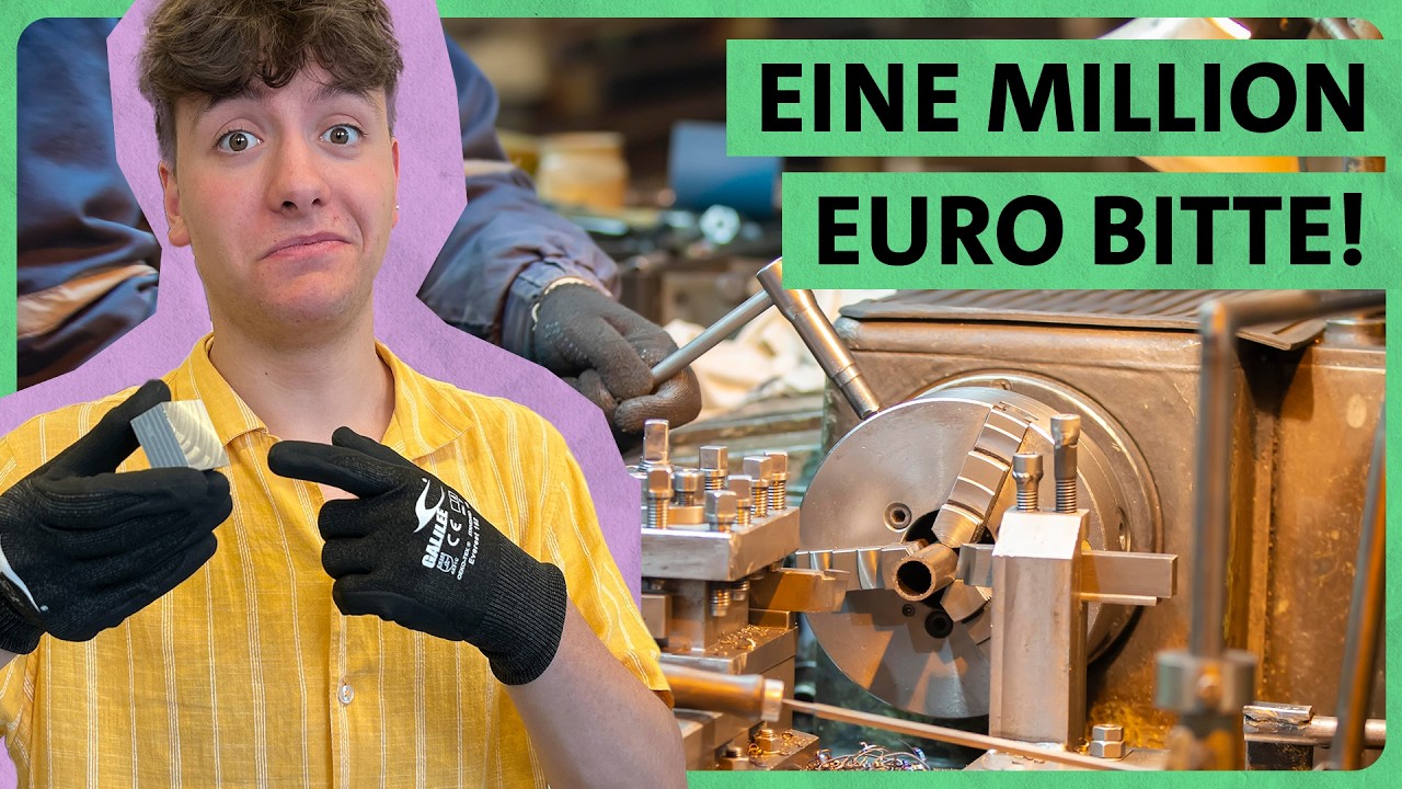 Schüler Emil lernt berufstypische Aufgaben eines Zerspanungsmechanikers kennen