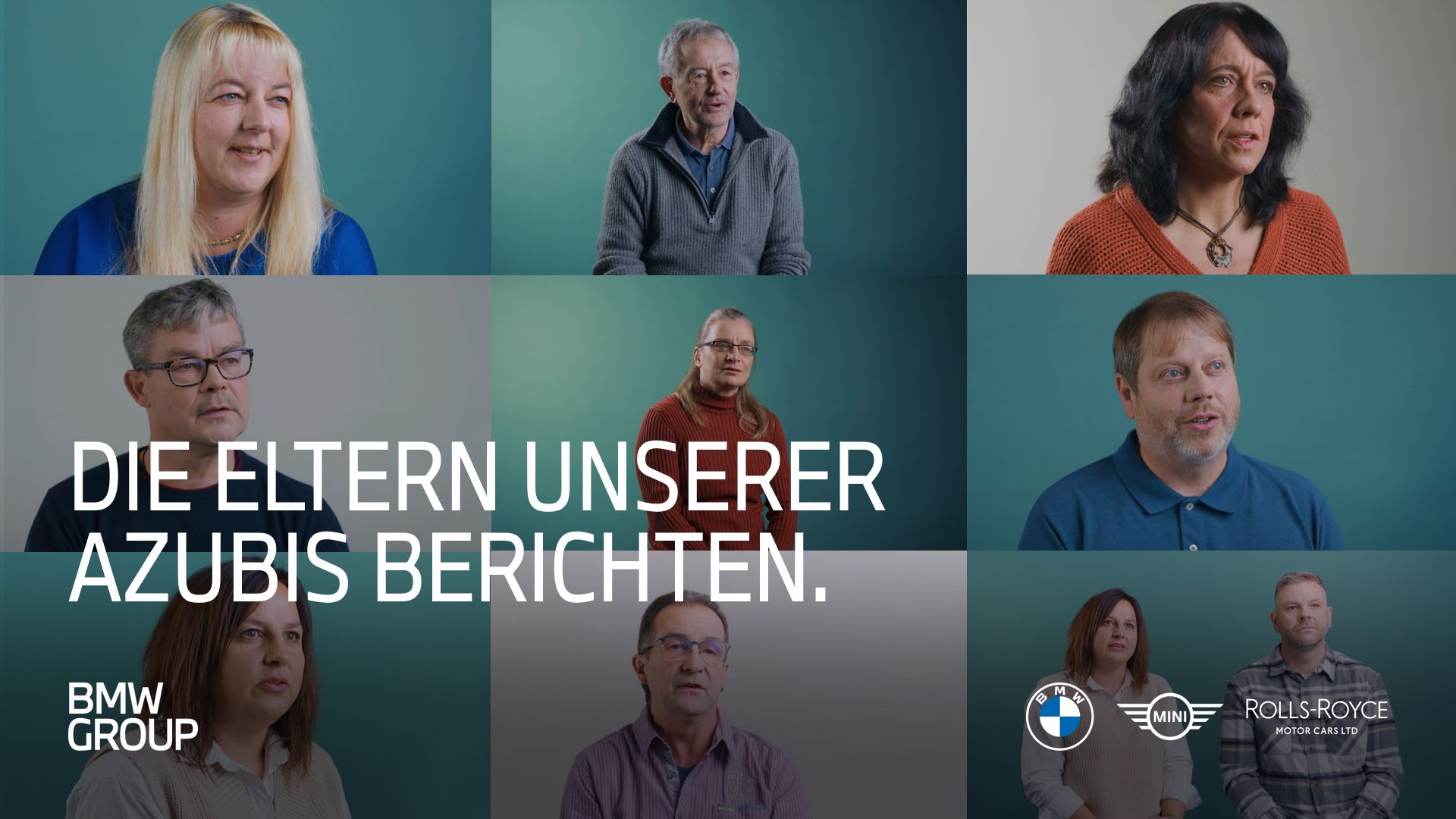 Neun Eltern von Auszubildenden bei der BMW Group Berichten über ihre Erfahrungen.