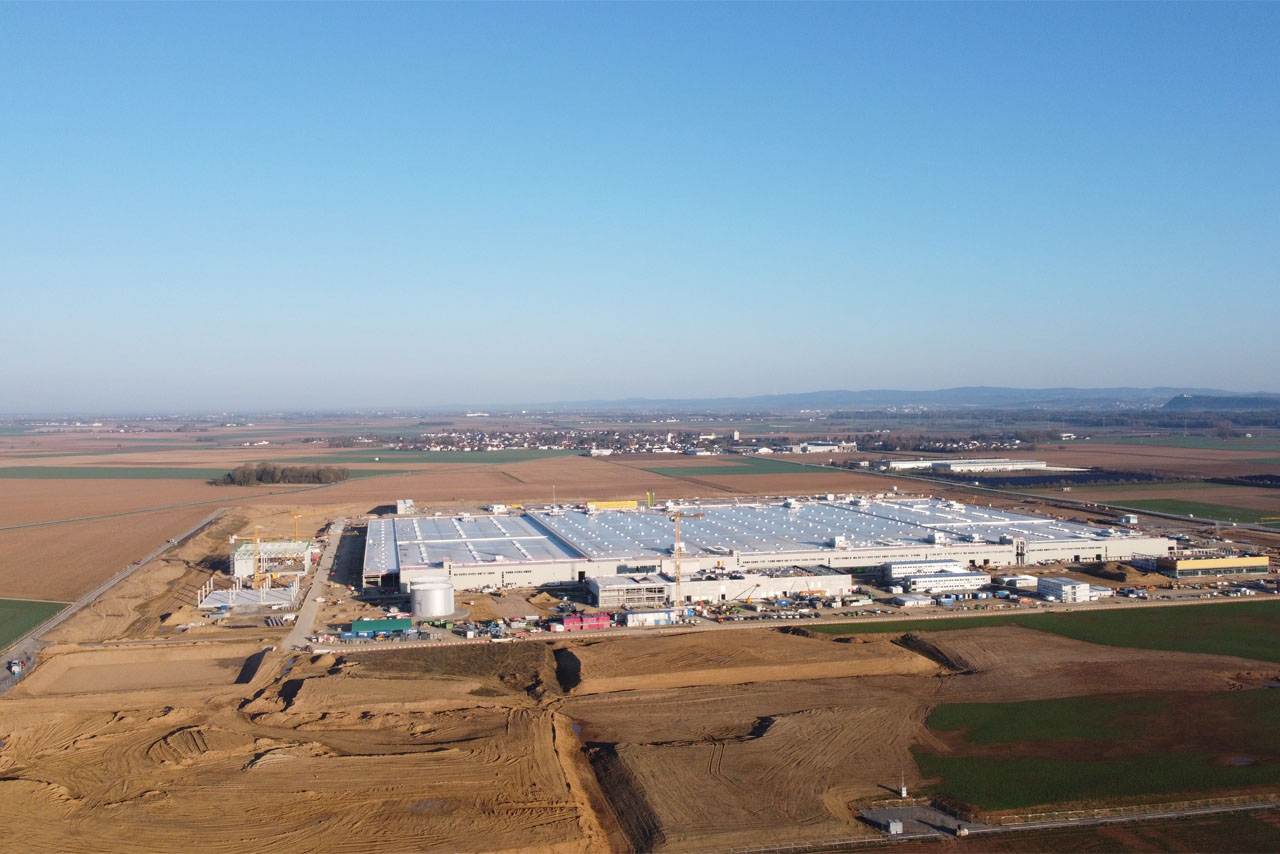 Baustelle im Werk Irlbach-Straßkirchen