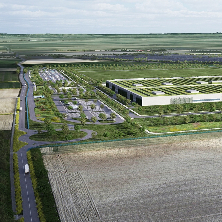 Luftaufnahme des BMW Group Werk Wackersdorf.