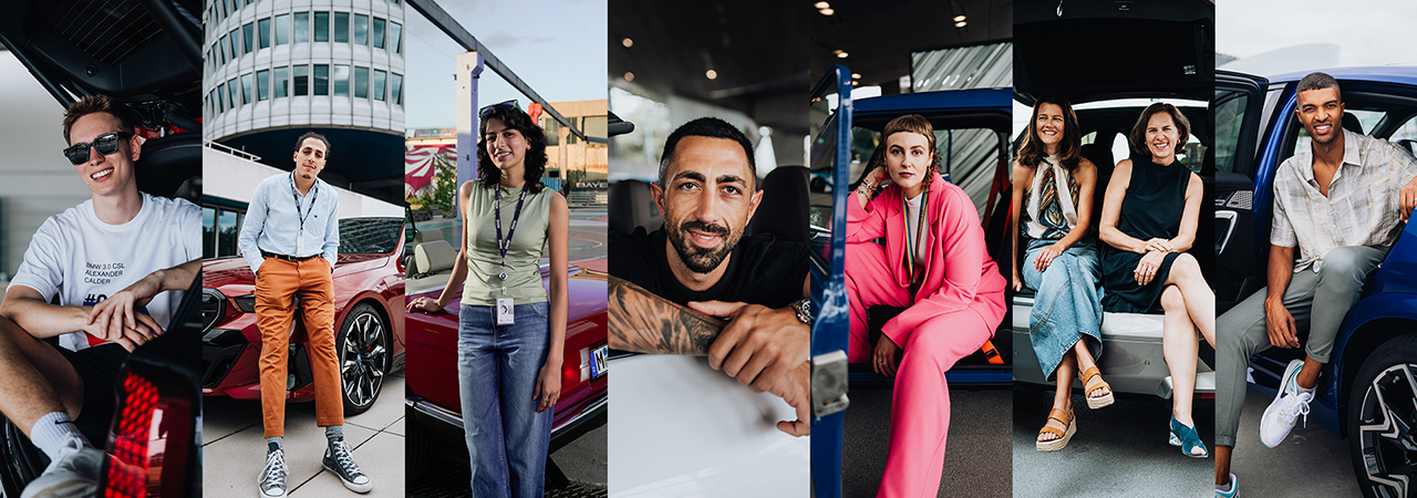Diverse Mitarbeiter:innen der BMW Group.