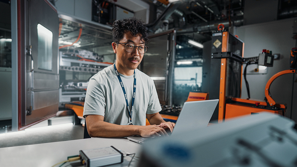 E-mobility engineer at work