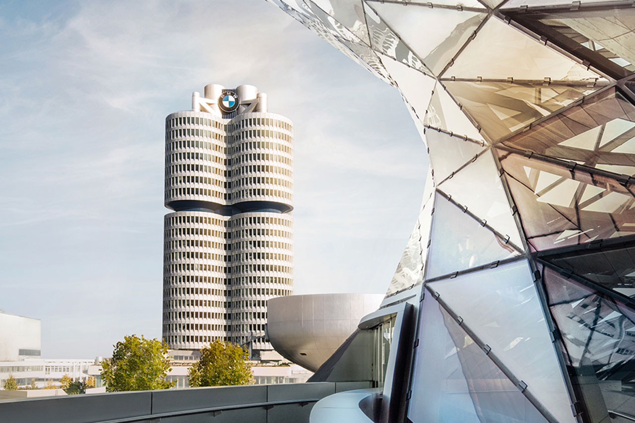 BMW Welt and BMW four-cylinder (Group headquarters)