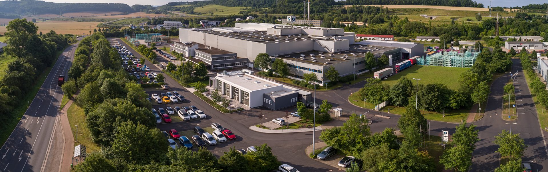 Aerial view of the BMW Group Plant Eisenach.