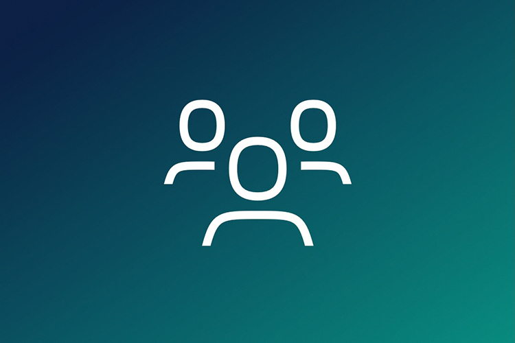 Icon with three people