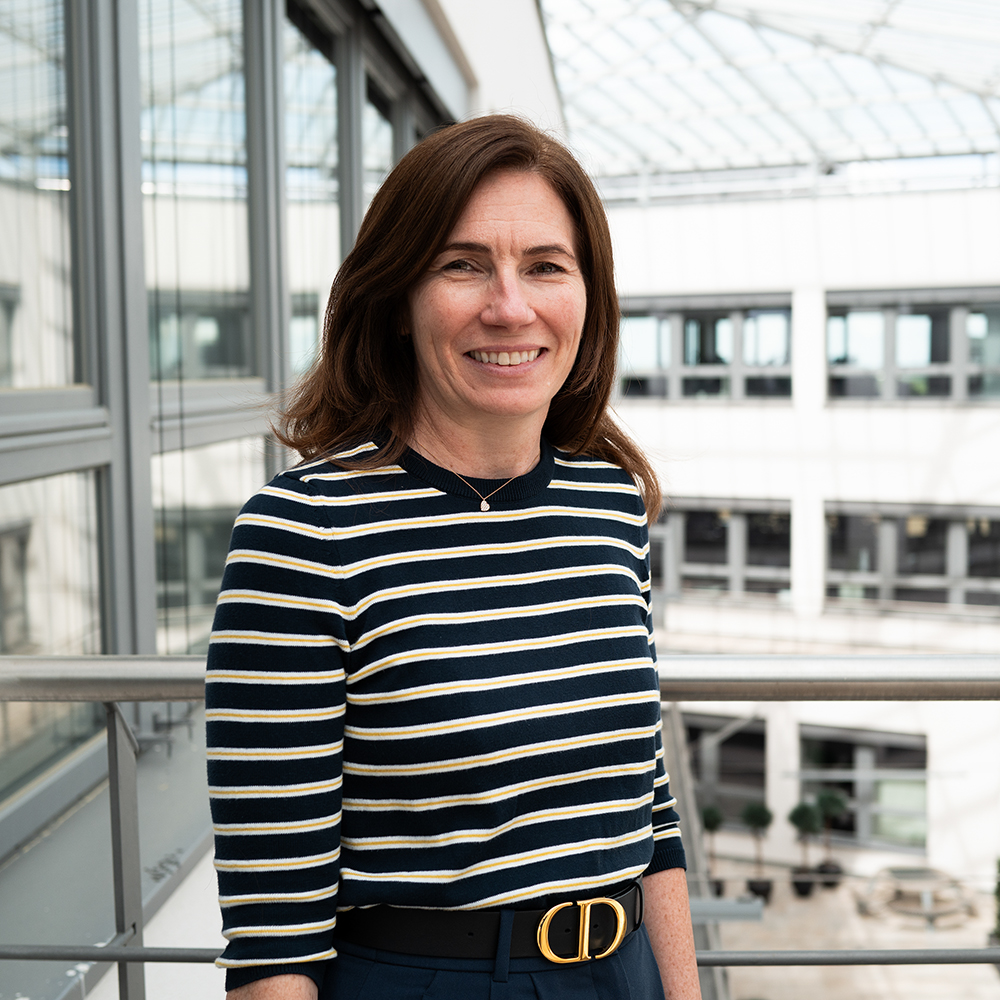 Portrait of a female recruiter for dual study programmes at the BMW Group Plant Munich.