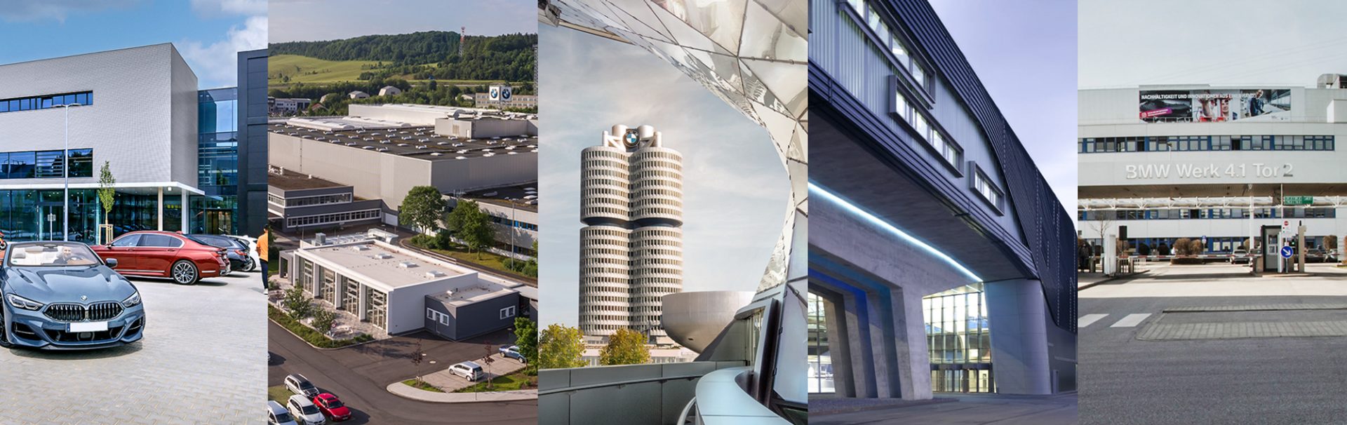 Close-up of the contemporary bmw four cylinder showcasing innovative architectural design.