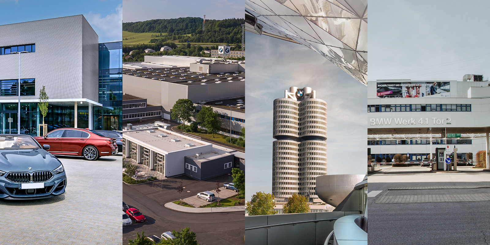Close-up of the contemporary bmw four cylinder and other BMW Locations.