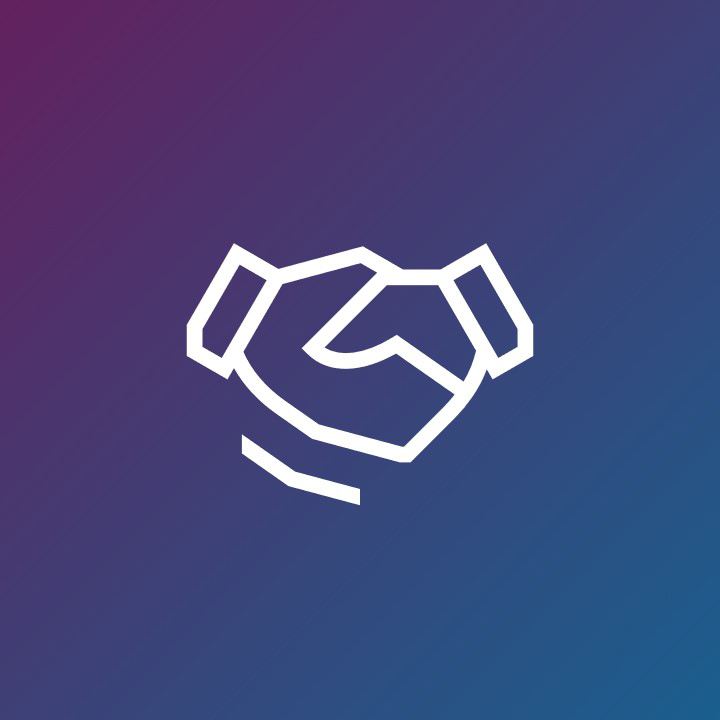 Icon shows shaking hands