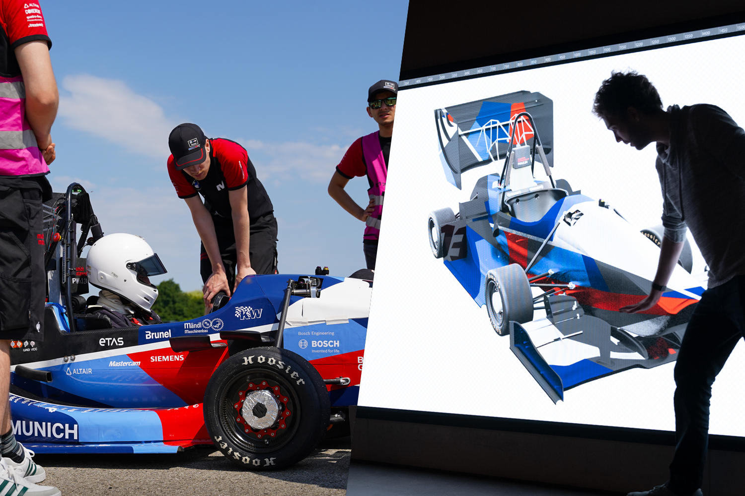 A car that was created by the Cooperation of BMW M and municHMotorsport.