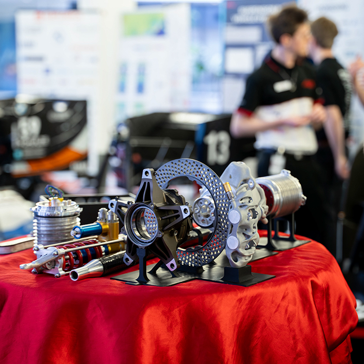 Impressionen von einem Event für die Formula Student im BMW Forschungszentrum