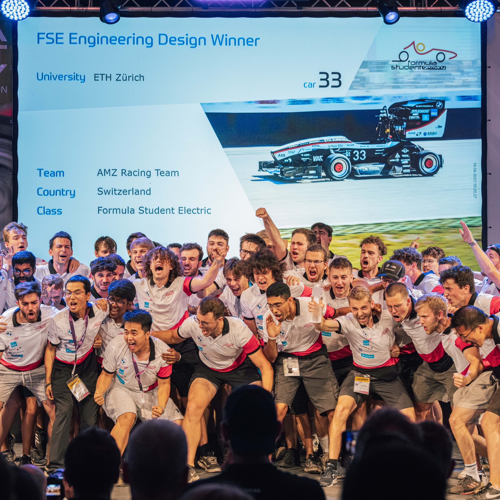 ETH Zurich racing Team, FSE Engineering Design Winner.