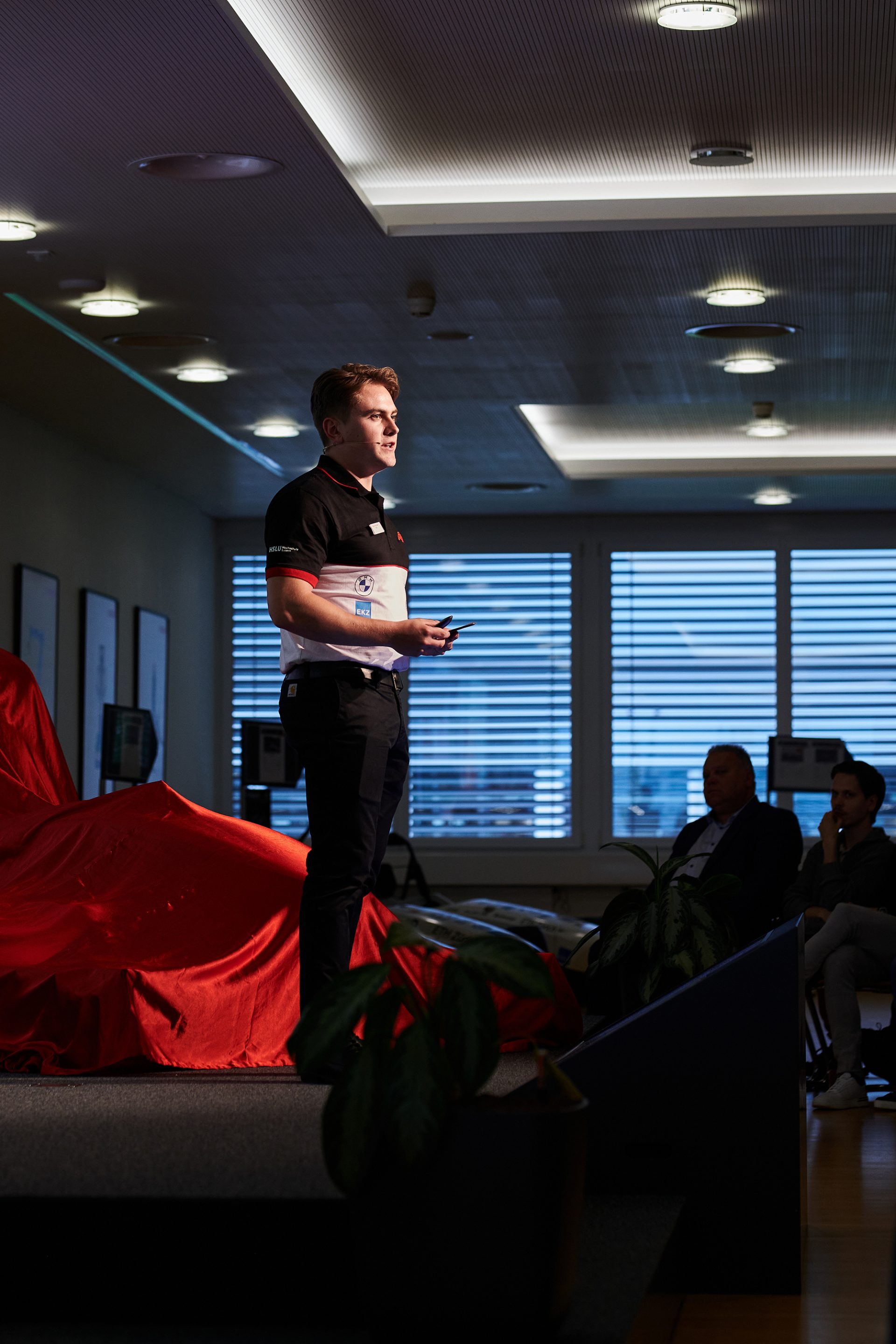 Presentation and unveiling of a vehicle.