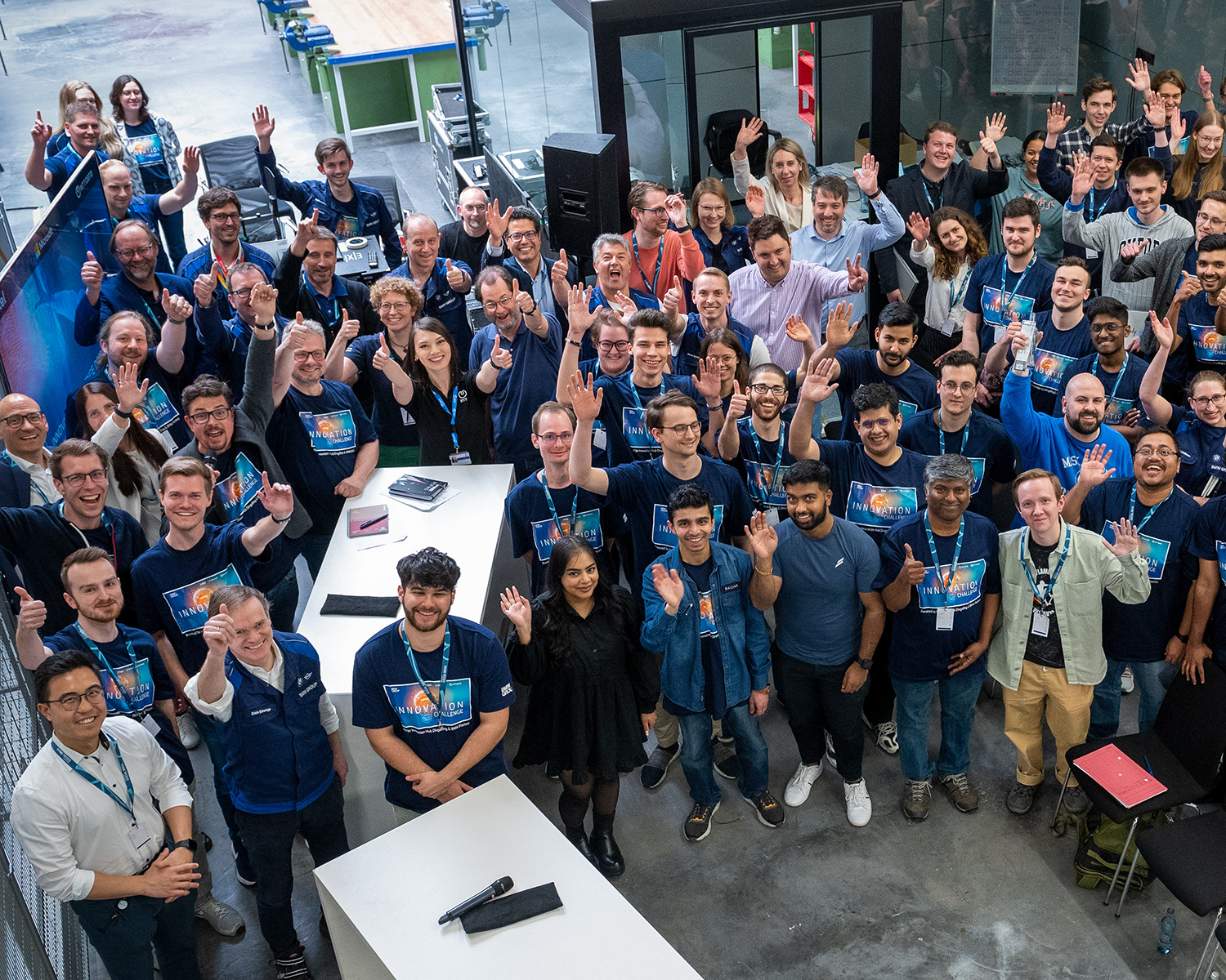 Students at the BMW Group Innovation Challenge Event.