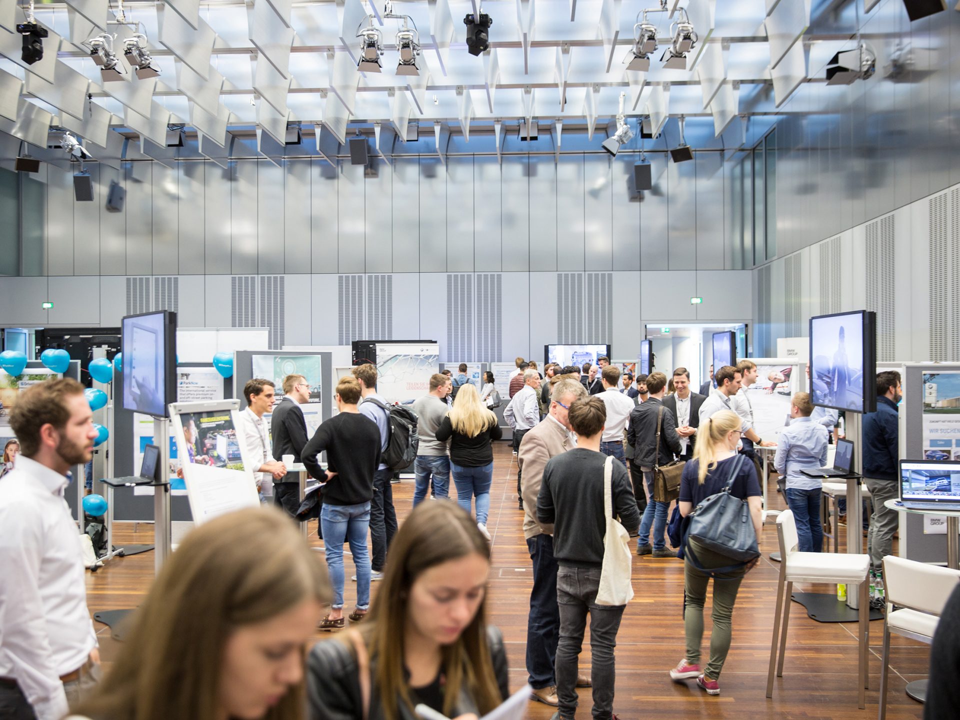 The picture gives an impression of the BMW Students Day in Munich.