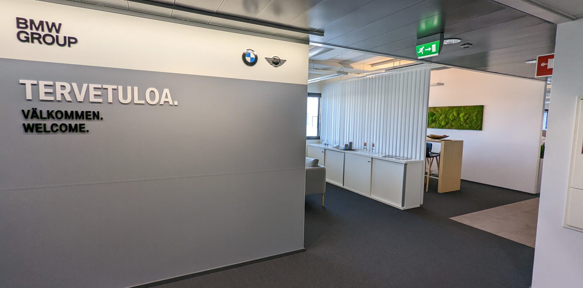 This picture shows the BMW Finland office.