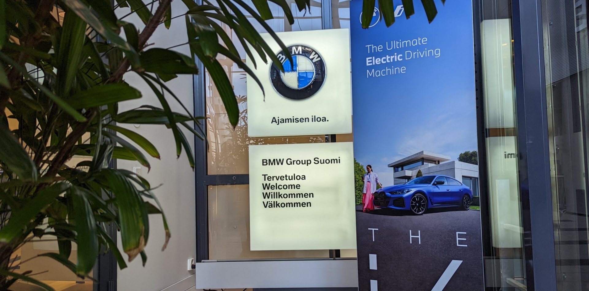 This picture shows the BMW Finland office.