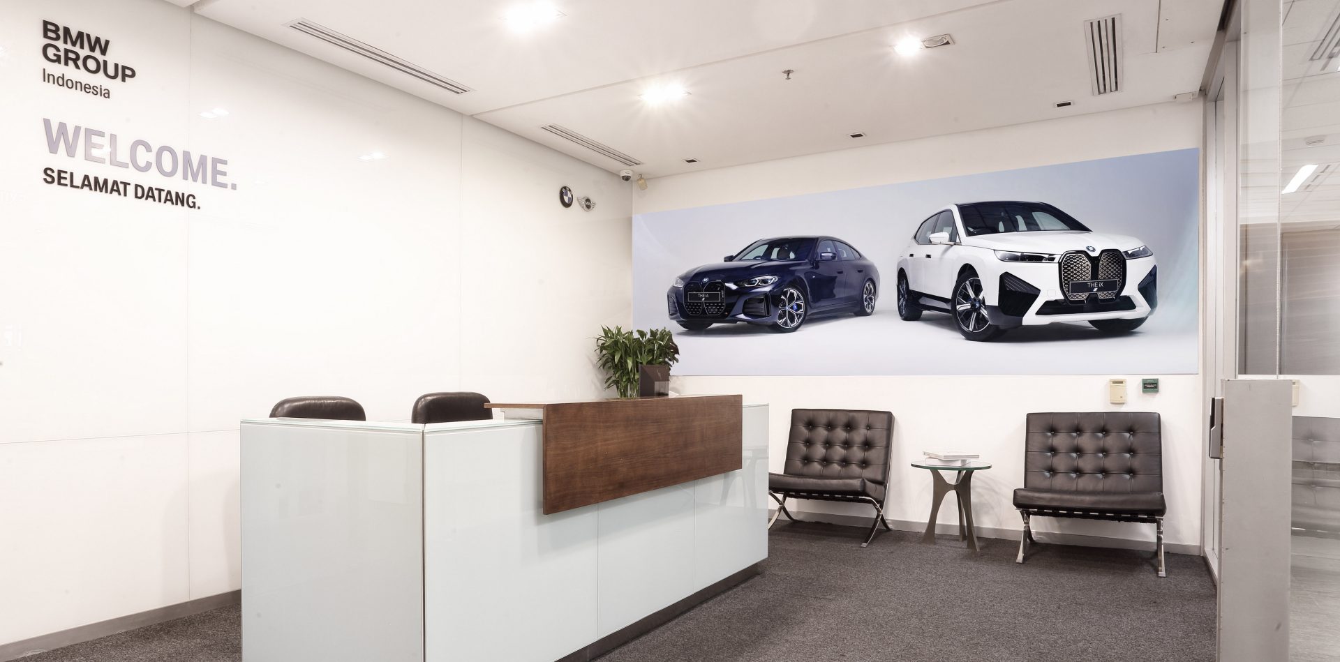 This picture shows an interior view of the BMW Group Indonesia