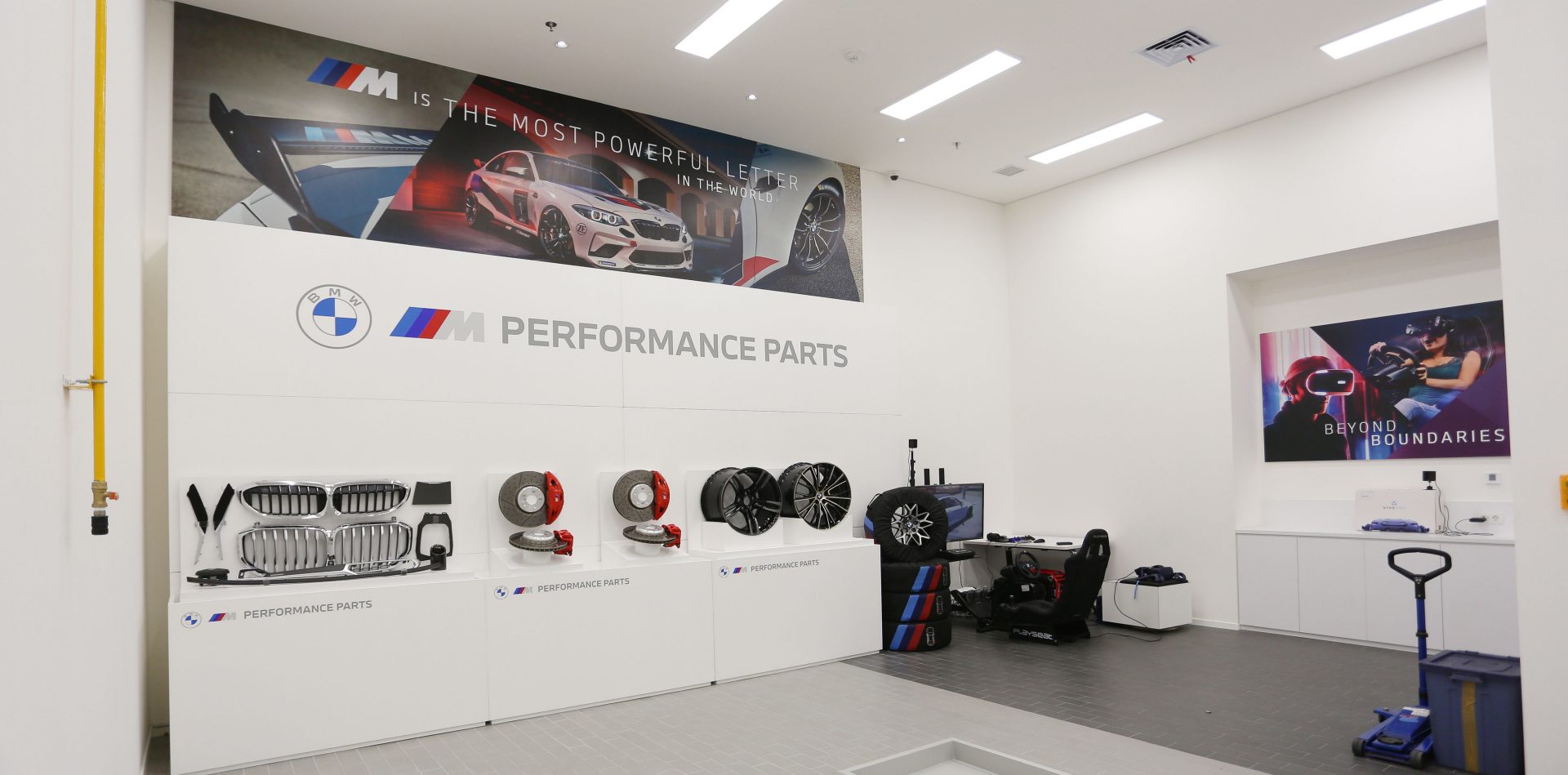 This picture shows an interior view of the BMW Group Indonesia Training Centre.