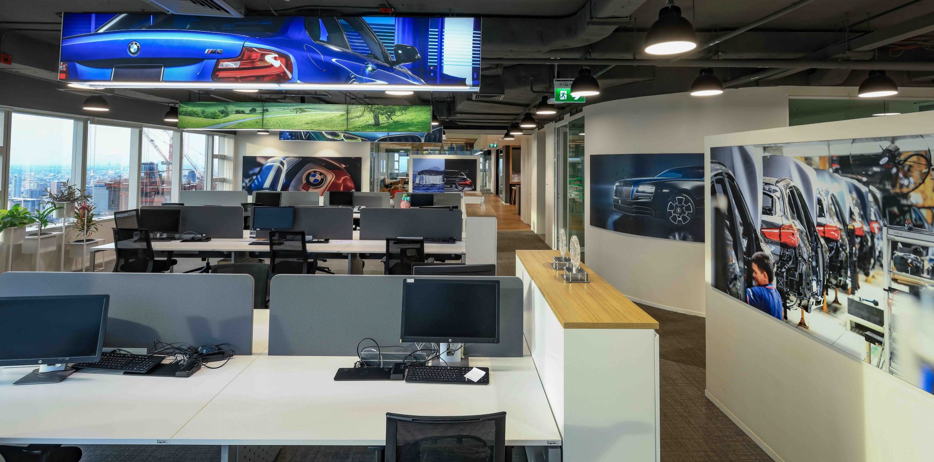 This picture shows the BMW Thailand office.