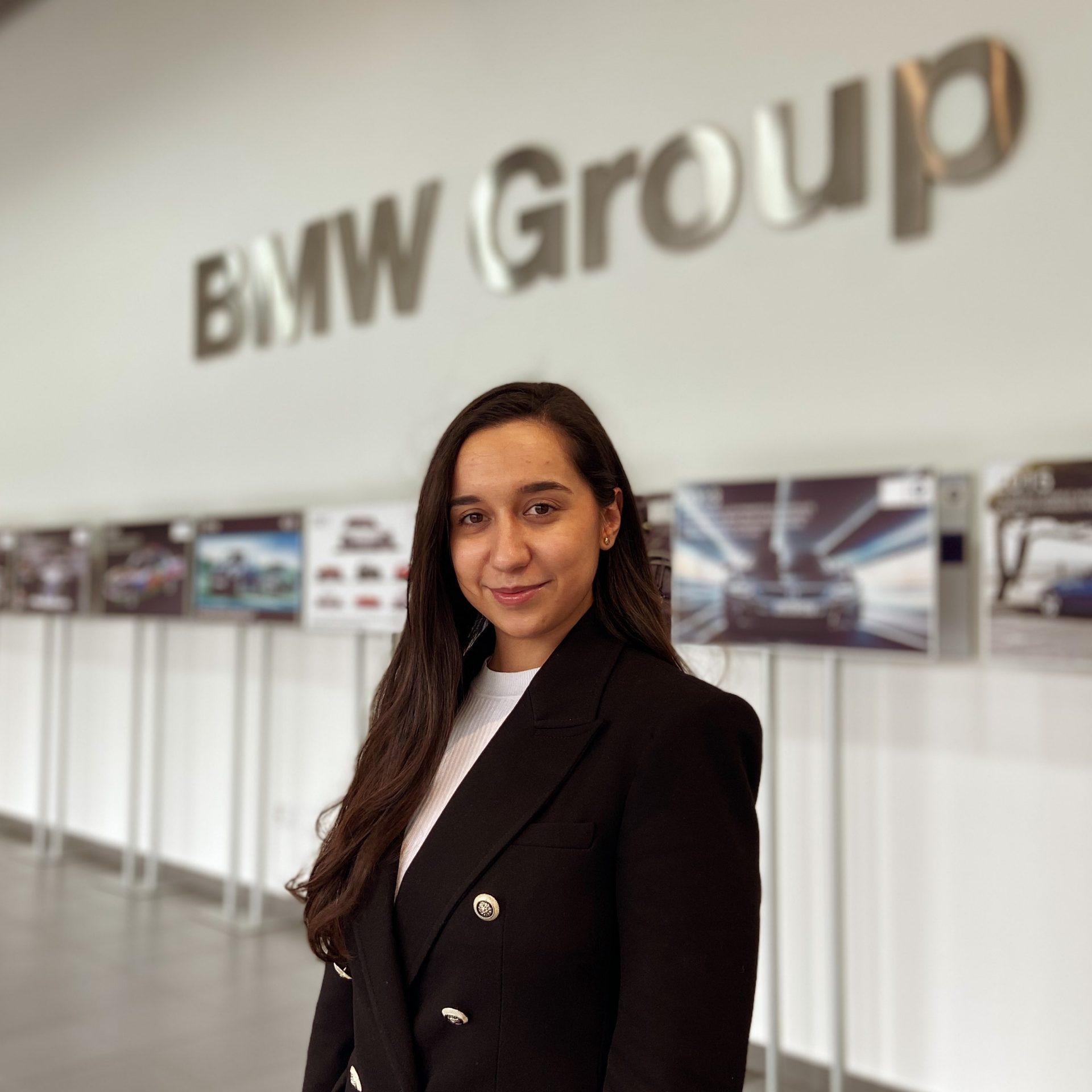 This picture shows Marta who works at BMW.