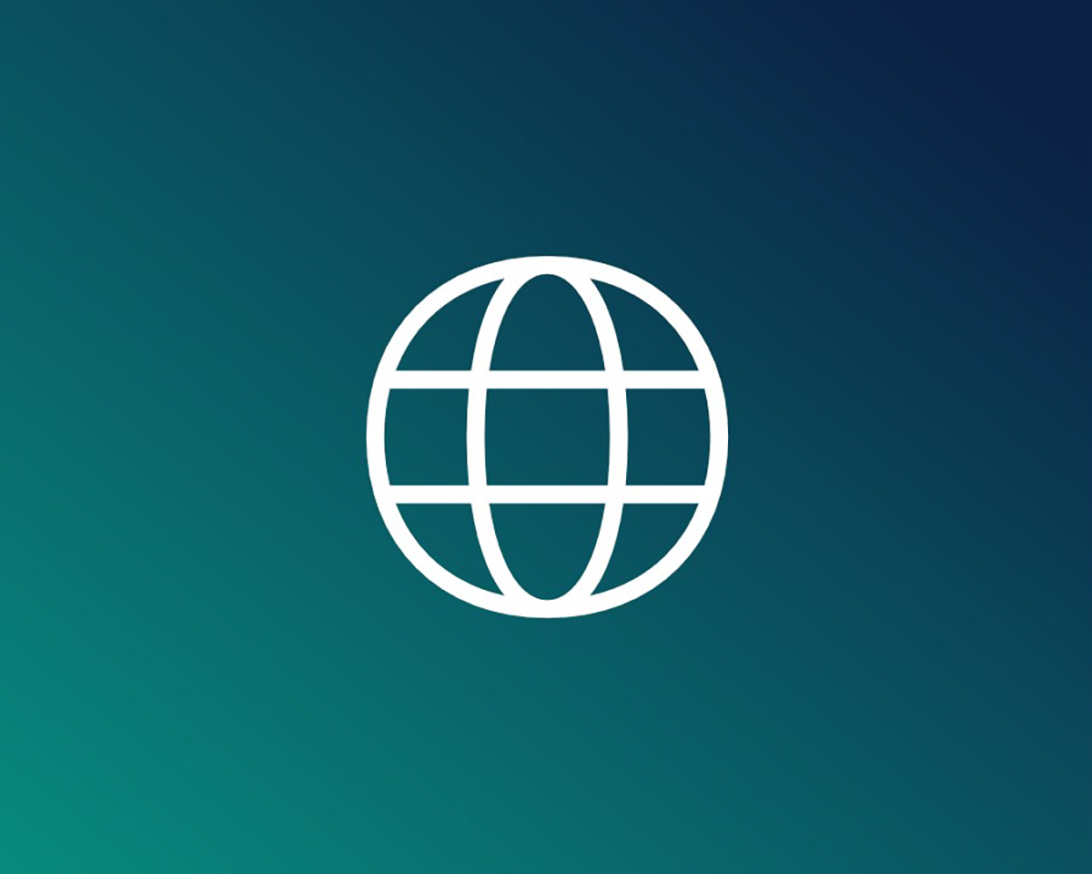 An icon on a green background shows a globe