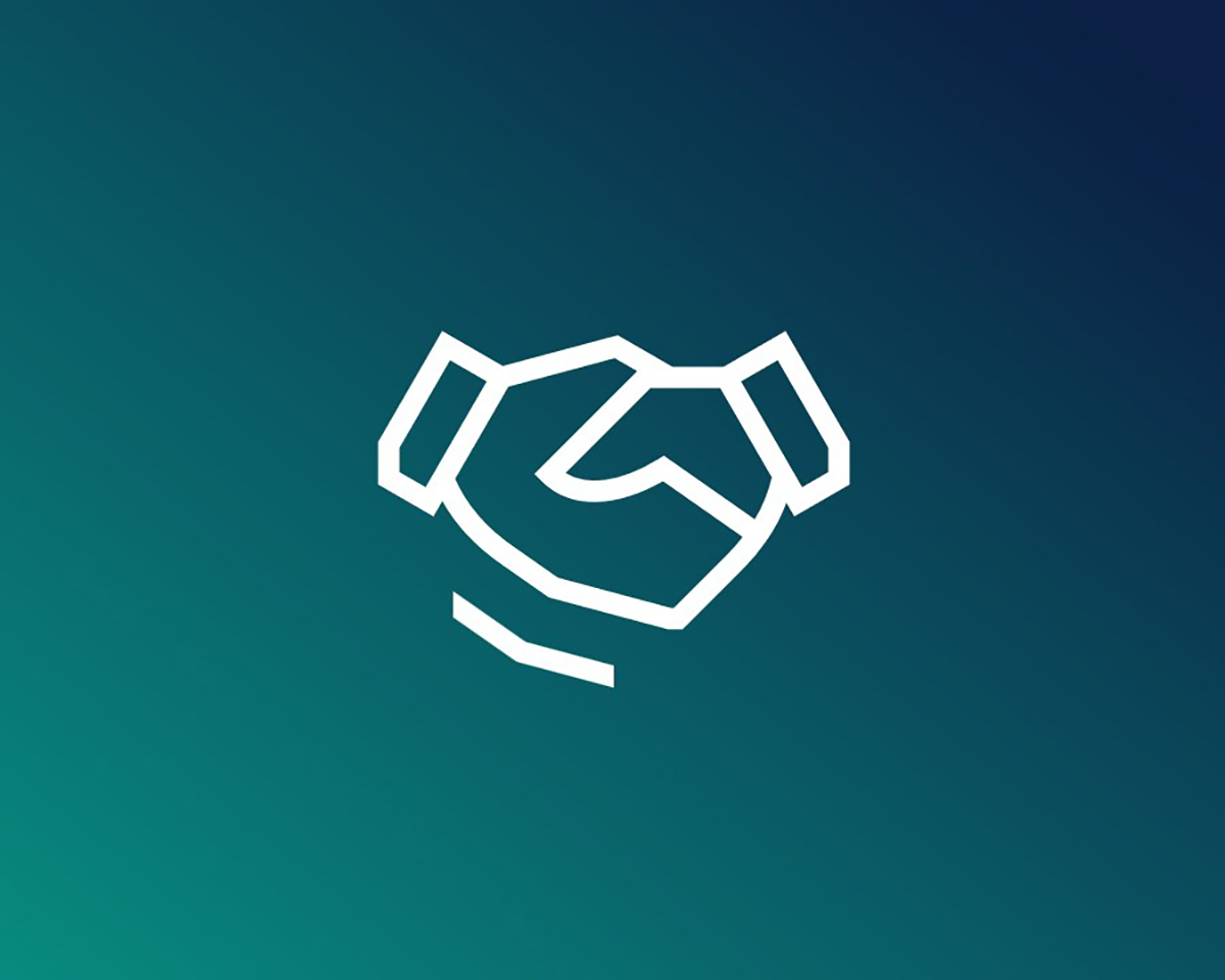 An icon on a green background shows two shaking hands